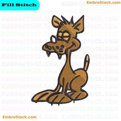 Cartoon Dog Embroidery Design 60