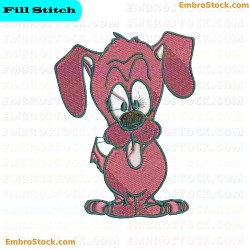 Cartoon Dog Embroidery Design 6