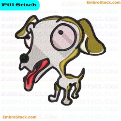 Cartoon Dog Embroidery Design 7