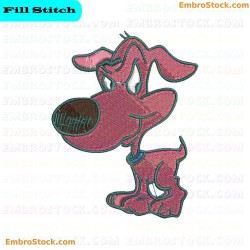 Cartoon Dog Embroidery Design 8