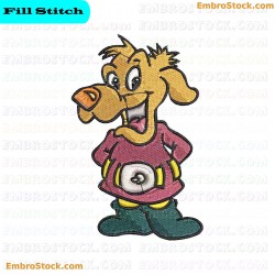 Cartoon Dog Embroidery Design 9