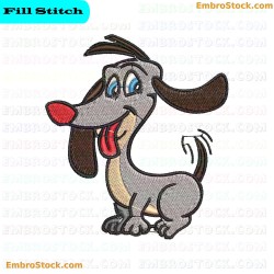 Cartoon Dog Pups Embroidery Design 5