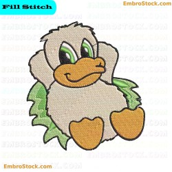 Cartoon Duck Embroidery Design 15