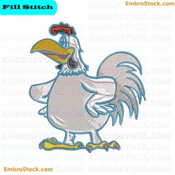 Cartoon Duck Embroidery Design 5