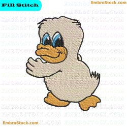 Cartoon Duckling Embroidery Design 11