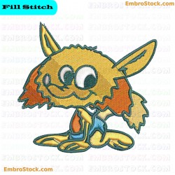 Cartoon Fox Embroidery Design 4