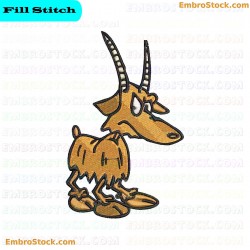 Cartoon Goat Embroidery Design 7