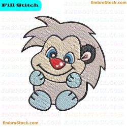 Cartoon Hedgehog Embroidery Design 12