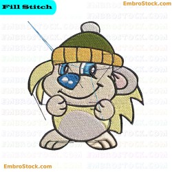 Cartoon Hedgehog Embroidery Design 16