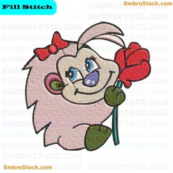 Cartoon Hedgehog Embroidery Design 4