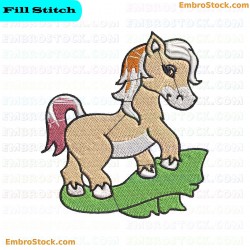 Cartoon Horse Embroidery Design 1