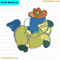 Cartoon Horse Embroidery Design 2