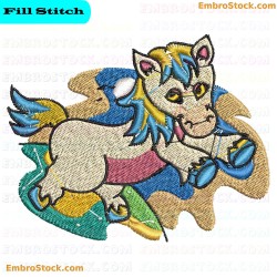 Cartoon Horse Embroidery Design 9