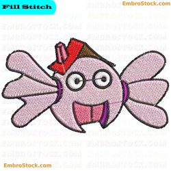 Cartoon House Embroidery Design 6