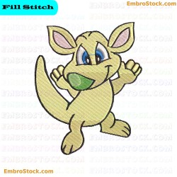 Cartoon Kangaroo Embroidery Design 5