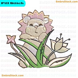 Cartoon Lion Embroidery Design 9