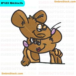 Cartoon Mice Embroidery Design 8