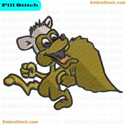 Cartoon Mouse Embroidery Design 6