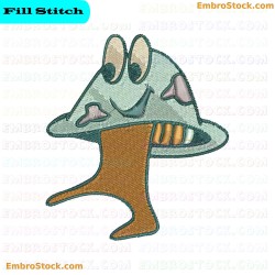 Cartoon Mushroom Embroidery Design 5