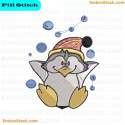 Cartoon Penguin Embroidery Design 3