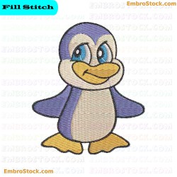 Cartoon Penguin Embroidery Design 6