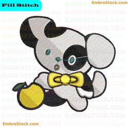 Cartoon Puppy Embroidery Design 1