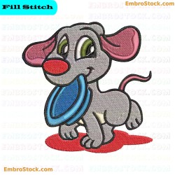 Cartoon Puppy Pups Embroidery Design 2