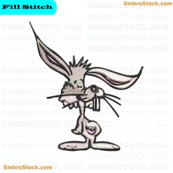 Cartoon Rabbit Embroidery Design 10