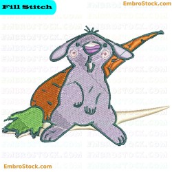 Cartoon Rabbit Embroidery Design 14