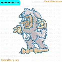 Cartoon Sheep Character Embroidery Design 3