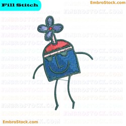 Cartoon Style Character Embroidery Design 23