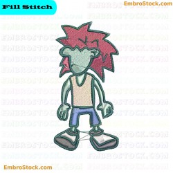 Cartoon Style Character Embroidery Design 34