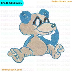 Cartoon Style Dog Embroidery Design 26