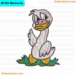 Cartoon Swan Embroidery Design 3