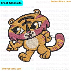 Cartoon Tiger Tigers Embroidery Design 15