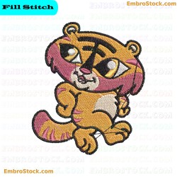 Cartoon Tigers Embroidery Design 17