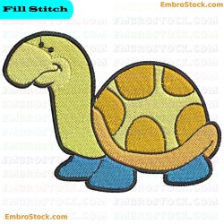 Cartoon Turtle Zoo Designs Embroidery Design 7