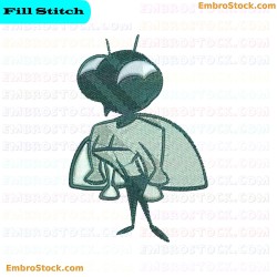 Cartoonish Bug Embroidery Design 20