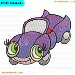 Cartoonish Car Embroidery Design 8