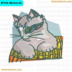 Cat Cats Embroidery Design 6