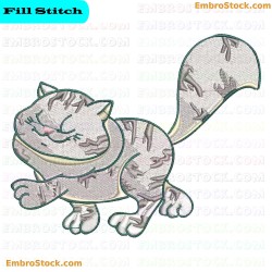 Cat Cute Kitties Embroidery Design 8