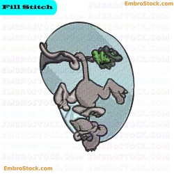 Cat Hello Animals Embroidery Design 4