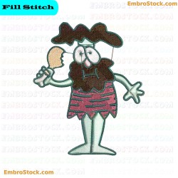 Caveman Embroidery Design 10