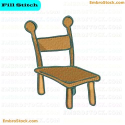 Chair Embroidery Design 1