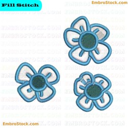 Charming Flowers Embroidery Design 3