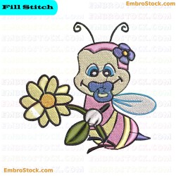 Charming Insect Embroidery Design 7