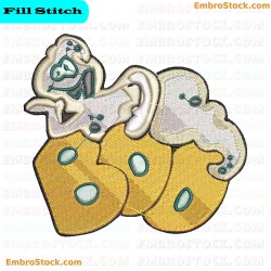 Cheerful Ghosts Embroidery Design 8