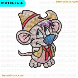 Cheerful Party Mouse Embroidery Design 3