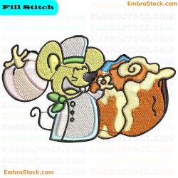 Chef Mouse Embroidery Design 7