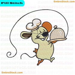 Chef Mouse Embroidery Design 9